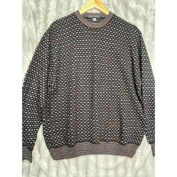 BEAU BRUMMEL MADE IN ITALY 40%‎ WOOL KNIT SWEATER MEN'S SIZE XL / 54 - Picture 1 of 4